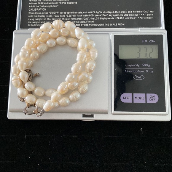 Vintage pearls necklace sterling silver clasp. N15 - Picture 4 of 4